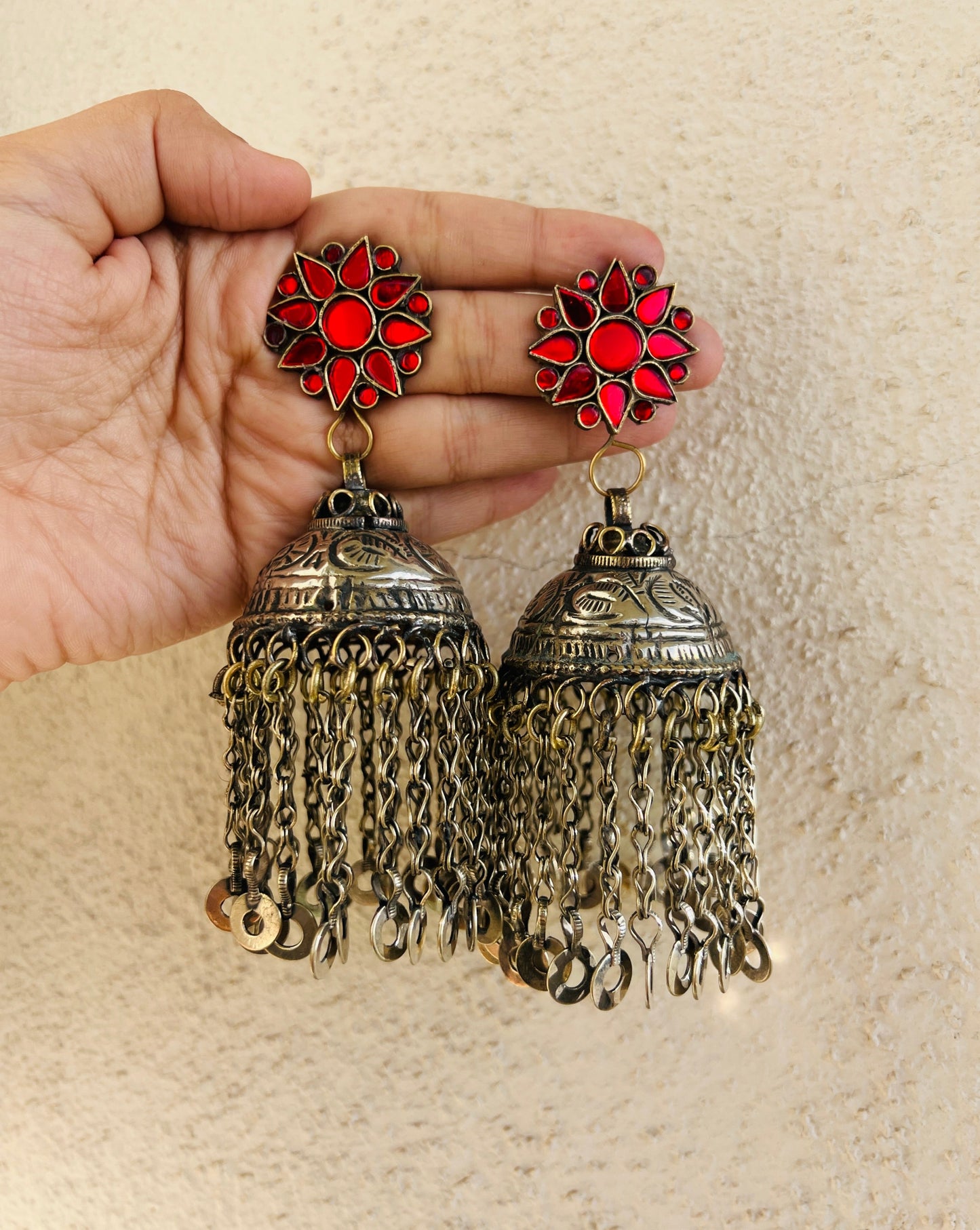 Aajiz Afghan Earrings