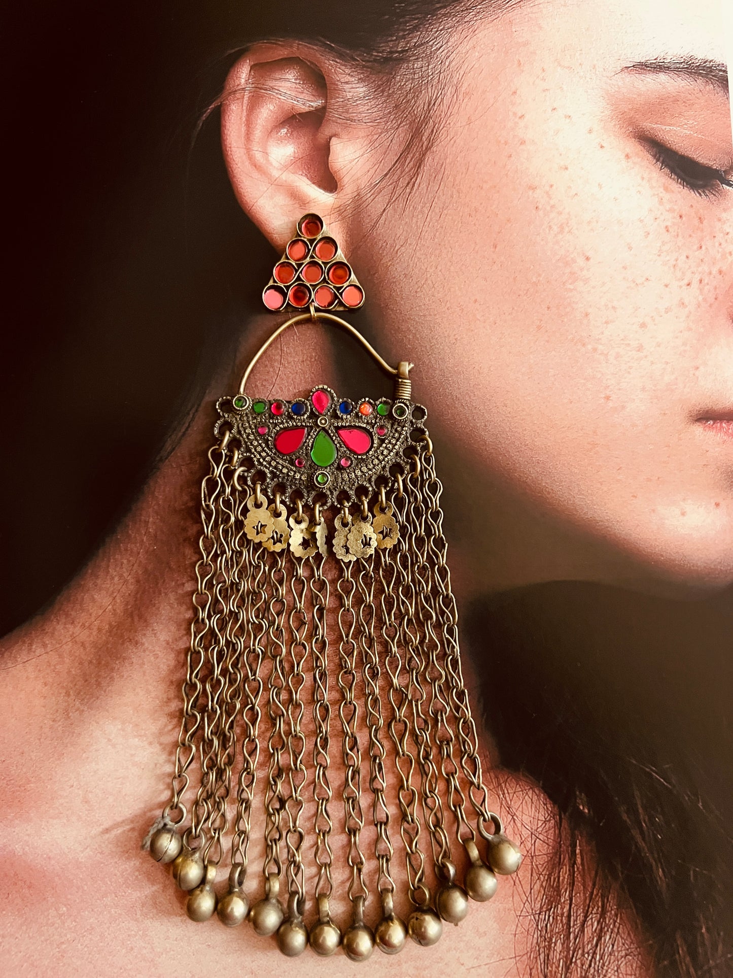 Maya Afghan Vintage Earrings